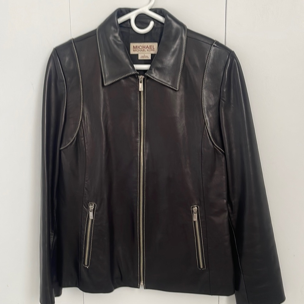 Michael Kors Leather Jacket size Large